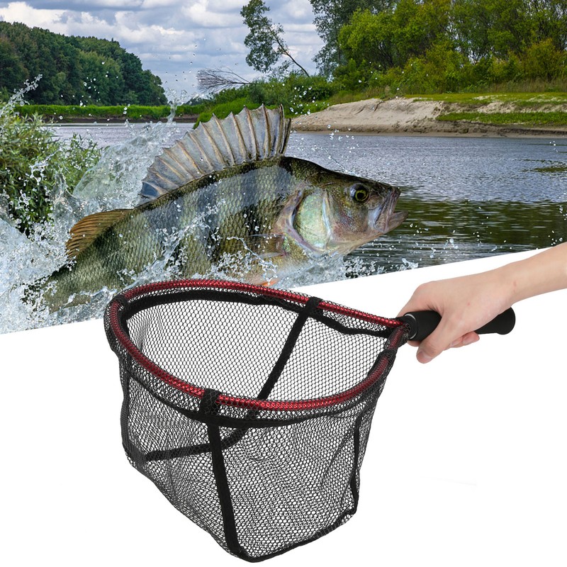 Fishing Net Bag Aluminium Alloy Handheld Diddlenet Lure Portable Small