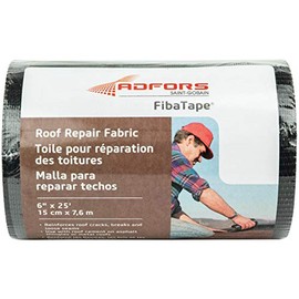 Saint-Gobain FibaTape ADFORS Roof Repair Fabric - 6 inches x 25 feet - Black