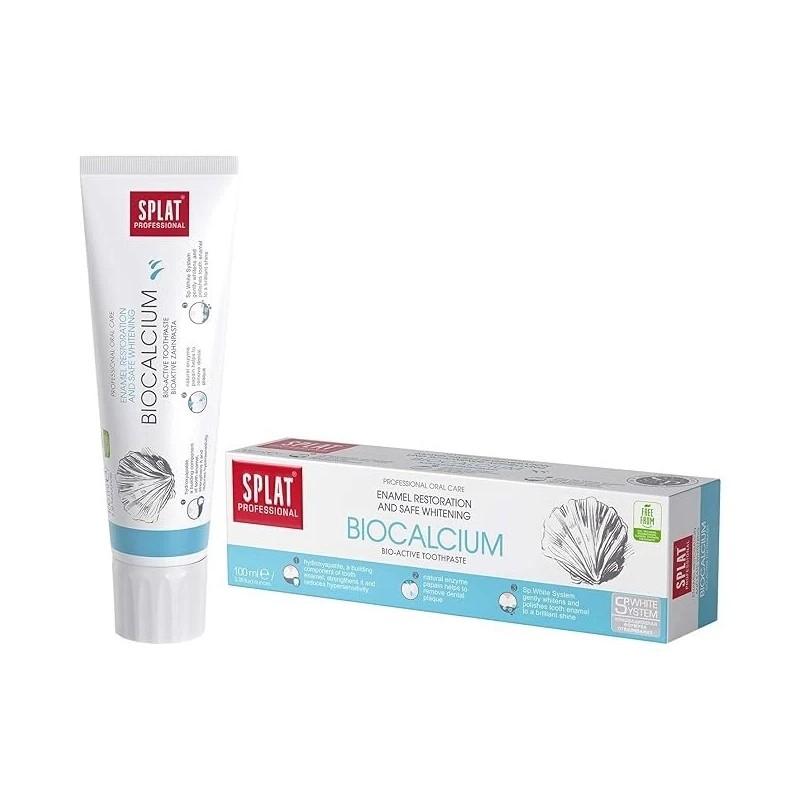 SPLAT Biocalcium Toothpaste 100ml – Enamel Restoration & Sensitivity Relief