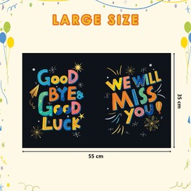 HOMANGA Large Farewell Greeting Card, Leaving Card for Colleague, Good Bye Card, Moving Away Card for Coworker 35x55 cm, Congrats New Job, Retirement, Farewell Gifts for Men Women (WITH ENVELOPE)