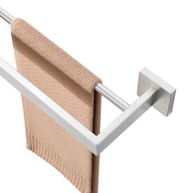 Alise Bathroom Double Towel Bar, 24" SUS304 Stainless Steel Towel Racks for Bathroom, Heavy Duty Towel Rack Wall Mounted, Modern Bath Towel Holder, Brushed Nickel