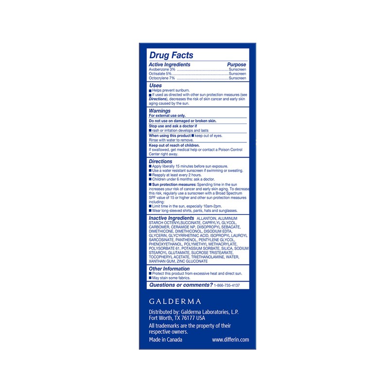 Crema Hidratante Differin Oil Absorbente Con Spf 30 120 Ml
