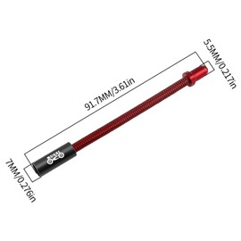 Bicycle Brake Cable Duct, V Brake Guide Pipe, Flexible Guide Pipe, Bicycle Parts, Set of 2 (Red)