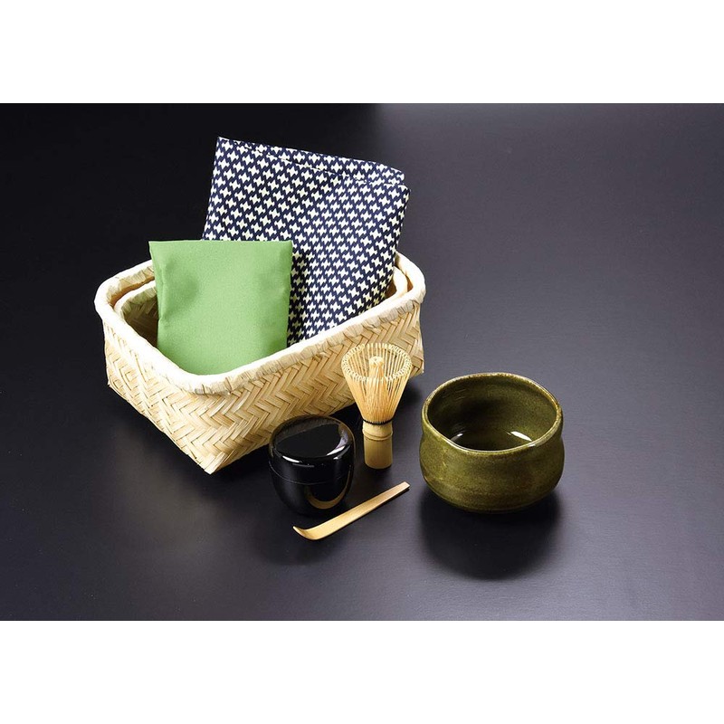 yamako- New 茶器 Brown Its Your Matcha Set Color Webbing