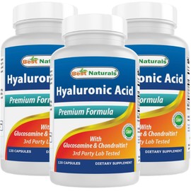 Best Naturals Hyaluronic Acid 100 mg 120 Capsules (Pack of 3)