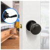 Nuk3y Storm Series Solid Brass Screen Storm Door Latch (Matte