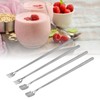 4Pcs 304 Stainless Steel Coffee Spoon Long Handle Coffee Spoon