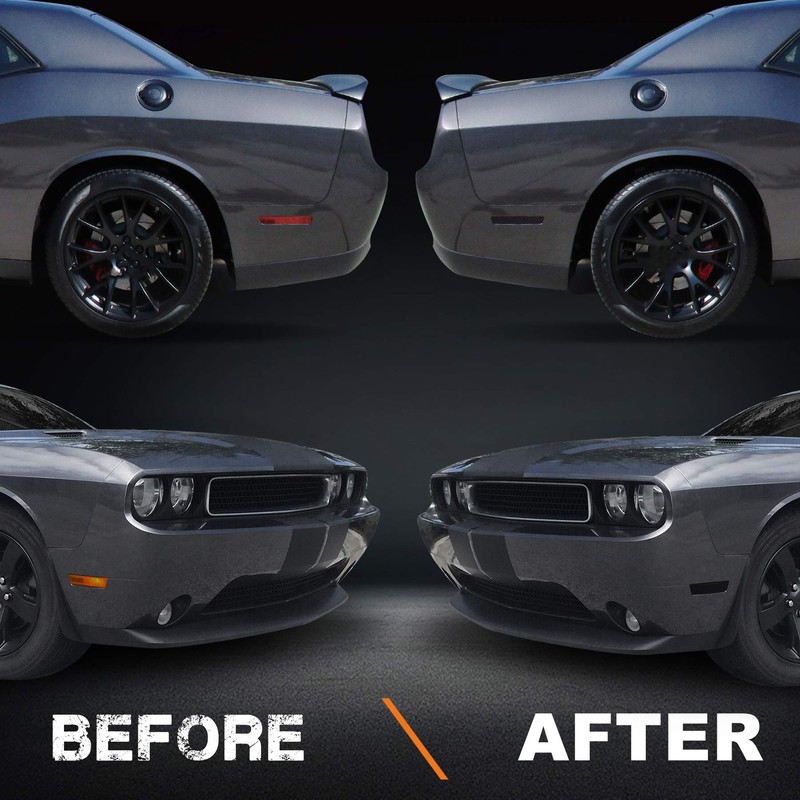 NDRUSH Blackout Side Marker Lights Vinyl Tint Film Precut Overlay