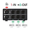 Nobsound 1-IN-3-OUT XLR Audio Switch ; Balanced Audio Converter ;