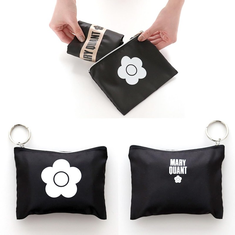 MARY QUANT 3-WAY Eco Bag (with Case) Floral Pattern Daisy
