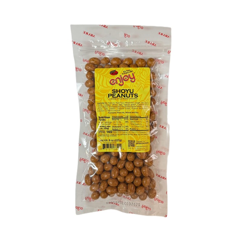 Enjoy Shoyu Iso Peanuts, 8 Ounce