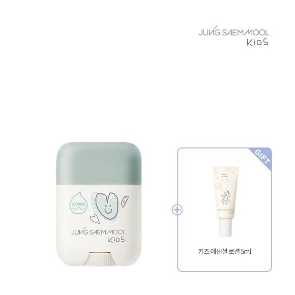 JUNGSAEMMOOL Kids Waterful Soothing Stick 15g + 10 Kids Soft Cleansing Tissues