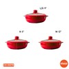 IMUSA USA 3.2Qt Red Ceramic Nonstick Caldero (Dutch Oven) with