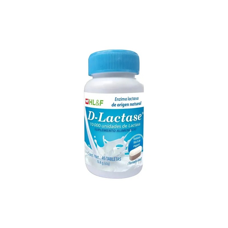 Suplemento Alimenticio D-lactase 45 Tabletas