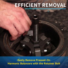 GEAROLL Harmonic Balancer Puller Installer Kit Set, Adjustable 3-Jaw Puller for Removing Harmonic Damper Pulley Compatible with Chevy GM Chrysler Ford ect