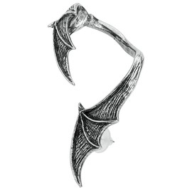 A Night with Goethe Gothic Pewter Bat Wing Ear Wrap