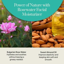 Hidratante De Agua De Rosas - 2 Oz - Calma E Hidrata La Piel                                                                                          