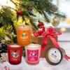Christmas Scented Candle Gift Set of 6 Pieces, Glass jar