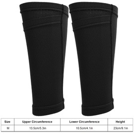 1 Pair Soccer Shin Guards Shin Pads for Youth Adult, Double Layer Breathable Mesh Shin Pad Sleeves, Calf Protective Gear Soccer Equipment, Shin Guard Sleeves Soccer Guard Sleeves (Youth/M)