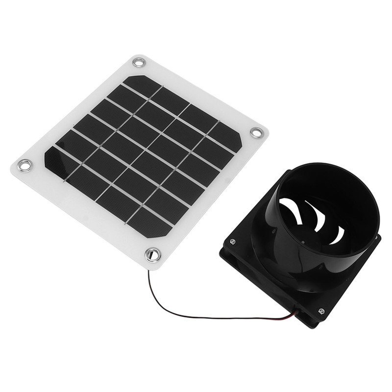 20W Solar Panel Exhaust Fan Kit with Protective Net 6