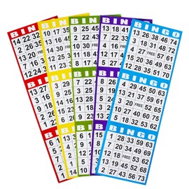 SEETOOOGAMES Bingo Paper Game Cards - 3 Card -100 Books of 5 Sheets