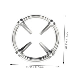 TEHAUX 2pcs Stainless Steel Gas Stove Rack Round Pot Holder for Coffee Makers Durable Kitchen Shelf Easy to Clean Espresso Pot Stand for Home Cooking and Coffee Lovers