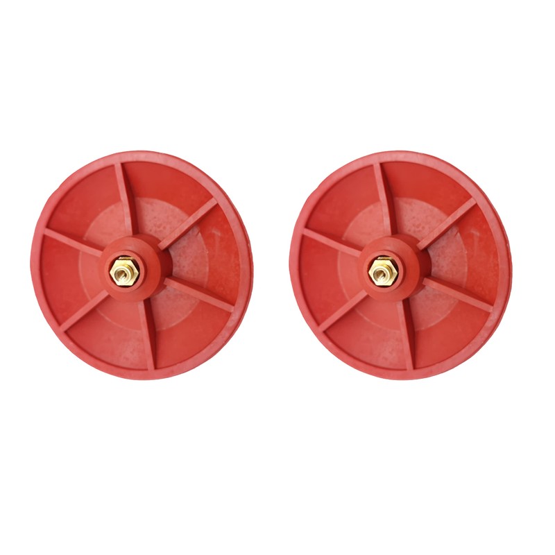 2pcs Red Chemical Resistant Combo Seat/Disc Fits Both Snap and