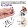 Swpeet 16 Pcs M5 Oval Stainless Steel Ceiling Hooks Kit