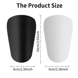 LgowithU Pack of 4 Mini Shin Pads, Football, Shockproof Anti-Collision Leg Guards, Sports/Football Shin Pads, Football Protection Accessories for Men, Women, Children & Girls (Black + White)