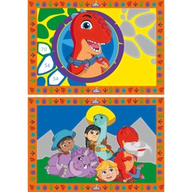 Ravensburger CreArt 23537 Dino Ranch Painting by Numbers Dinos for Children from 5-7 Years