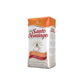 Café Santo Domingo Caracolillo, 16 oz Bag, Ground Peaberry Coffee, Medium Roast - Product from the Dominican Republic (Pack of 1)