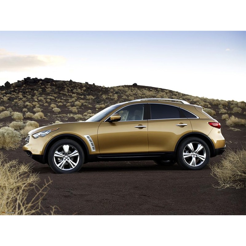Rvinyl Pillar Post Window Trim Compatible with Infiniti FX35 2003-2008