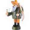 KWO Smoking Men Incense Holder, Woodsman, 18 cm, Wood, Multicolour,