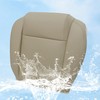 AOUTTUOA Driver Side Bottom Leather Non-Perforated Seat Cover Tan Compatible