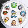 Rick Shoe Charms 18pcs Different Decoration for Teens Adults Clog