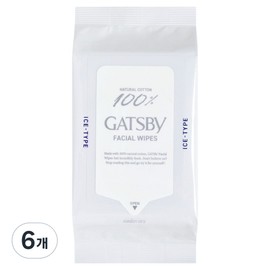 Gatsby facial tissue ice type, 42 sheets, 6 pcs / 갸스비 훼이셜 세안티슈 아이스 타입, 42매입, 6개