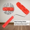 7IN Rubber Embossing Texture Wall Printing Brush Relief Roller Tool