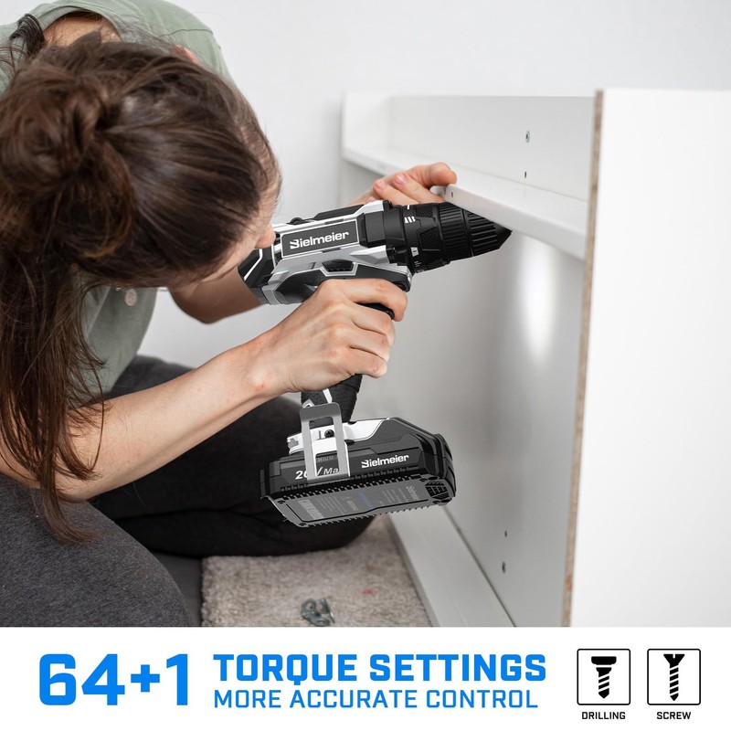 20V Cordless Drill and Impact Driver, Power Tool Combo Kit