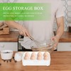 Yardwe Plastic Storage Bins 8 Eggs Storage Box Egg Protection