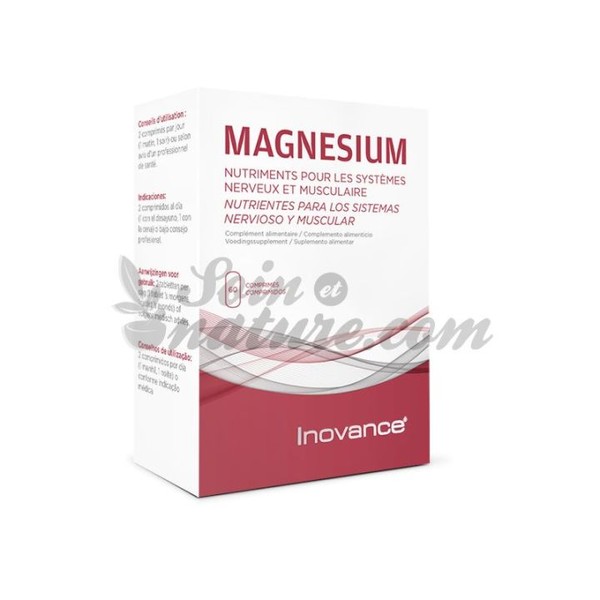 Inovance Magnésium Surmenage Irritabilité Relaxation musculaire 60 comprimés