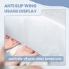 Extra Large 39"X40" Washable Waterproof Bed Pads with Stay-Secure Side