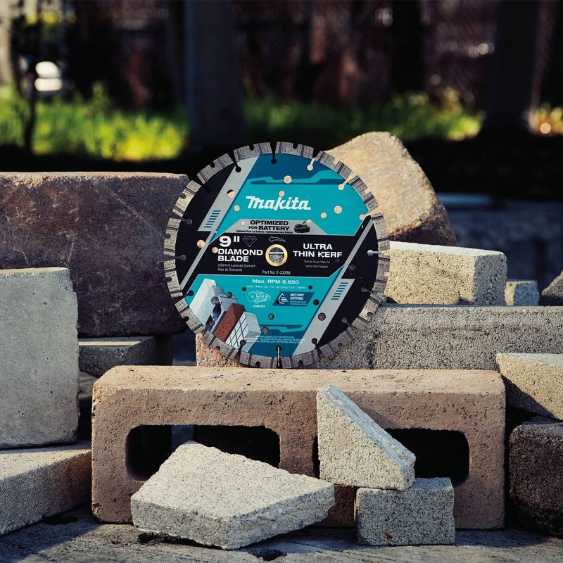 Makita E-23298 9" Thin Kerf Diamond Blade, Segmented, General Purpose