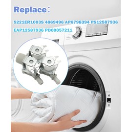 5221ER1003S Washer Water Inlet Valve Fits For LG Replace 4869496 AP6798394 PS12587936 EAP12587936 PD00057211 ETC.