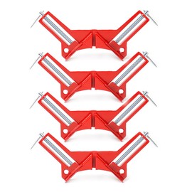 4 pcs 90 Degree Right Angle Miter Corner Clamp 3" capacity Picture Frame Holder Woodwork