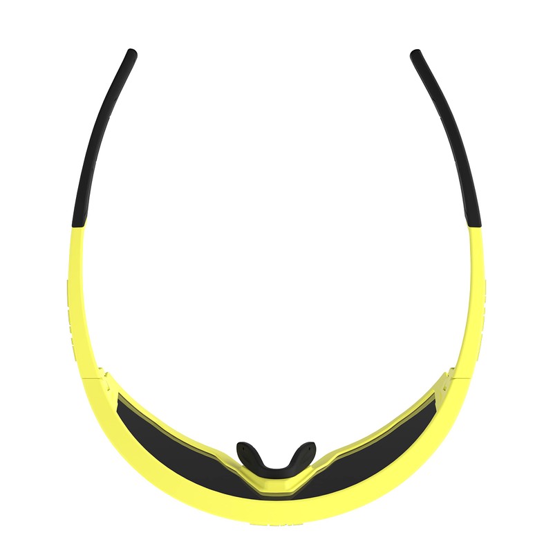 Bliz Fusion Sports Glasses Matt Neon Yellow Brown Purple