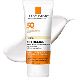 La Roche-Posay Anthelios Mineral Sunscreen SPF 50, Gentle Lotion, 3 Fl. Oz.