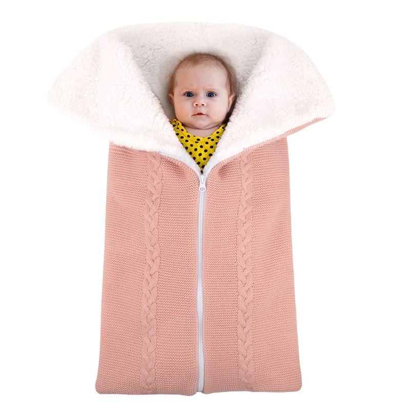 Autumn Winter Baby Warm Blanket Newborn Wrapped Sleeping Bag Stroller
