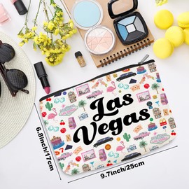 Las Vegas Cosmetic Bag Makeup Bag Las Vegas Lovers Gift Las Vegas Travel Souvenir Summer Vacation Friendship Gifts for Women Best Friend Traveller Daughter Girls Trip Gifts Favors Christmas Birthday