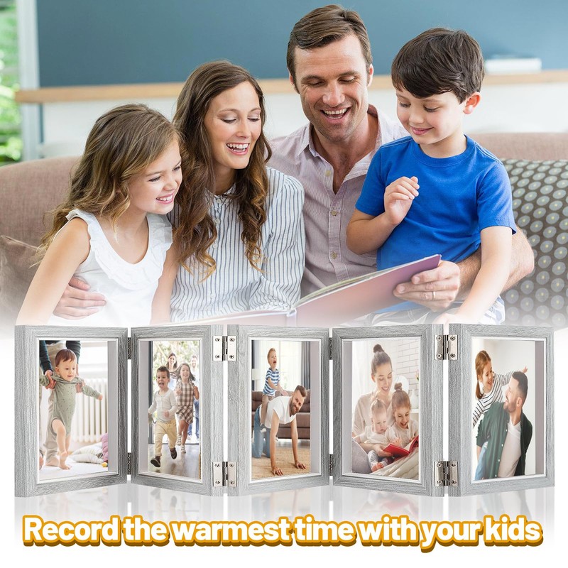 Biggun 4x6in 5 Folding Accordion Picture Frame - Foldable Hinged