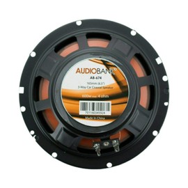 Audiobank 4X AB674 6.5-Inch 600 Watts Peak Power Handling 3-Way G-Series Car Audio Stereo Coaxial Speakers with Grill Polypropylene with MICA Cone Woofer 4 Ohms